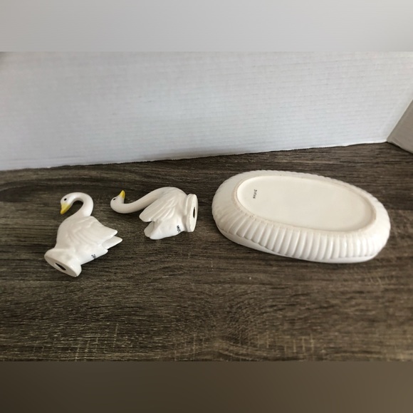 Vtg Ceramic Swan Centrepiece - Picture 6 of 16